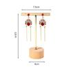 With Wooden Base Jewelry Display Rack T-Bar Jewelry Stand Holder  Earring
