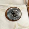 Used COACHHandbag white/Brown Canvas/leather Women