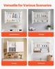 Laundry Room Wall Cabinet, 2-Tier Wall Mounted Hanging Cabinet with Adjustable Shelf, Cupboard Storage with 2 Doors, for Kitchen, Bathroom, Laundry,