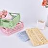 Drăguț mini organizator pliabil de birou Coș de depozitare pentru birou Accesorii pentru papetărie de birou