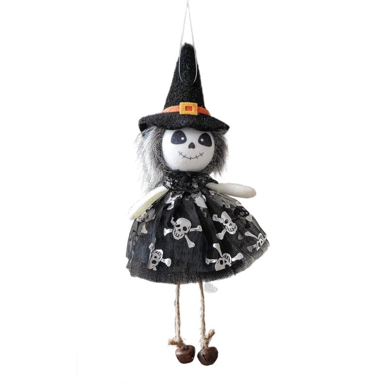 Halloweens Cloth Hanging Decoration Scary Eerie Witch Cats Pumpkin Phantoms Ornament For Party Home Garden Decoration