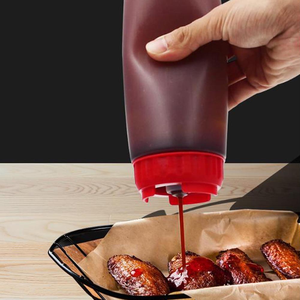 Small Squeeze Condiment Bottles with Nozzles Ketchup BBQ Sauces Olive Oil Bottle Dispenser Squeeze Sauce Bottle Kitchen Gadget