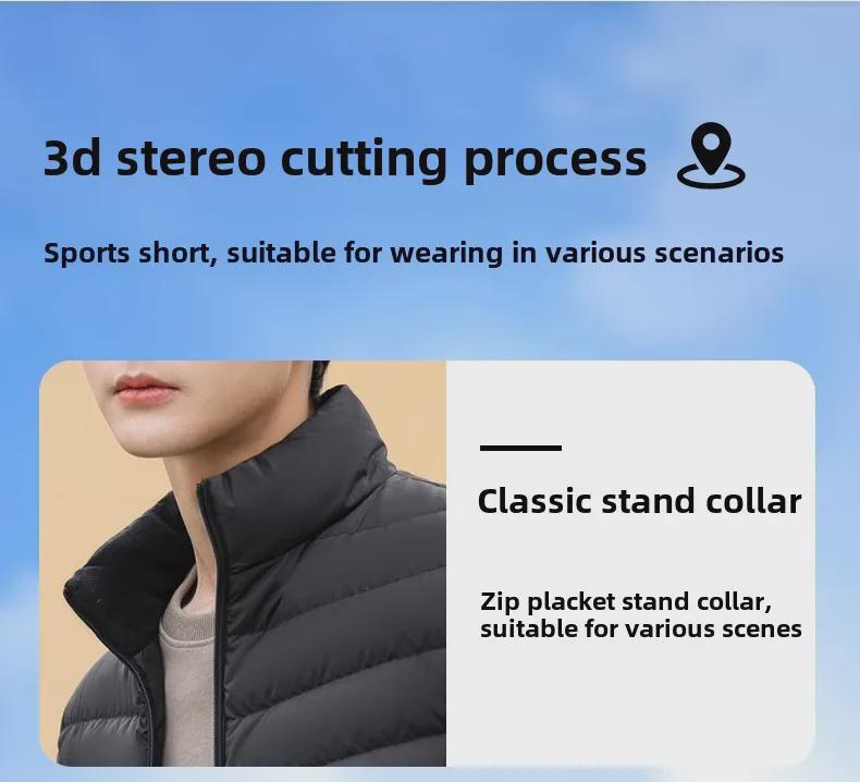 Herren YaYa Daunenjacke mit Stehkragen 2024: Winter Slim Fit, Kurz, Einfach, Warm, All-Match