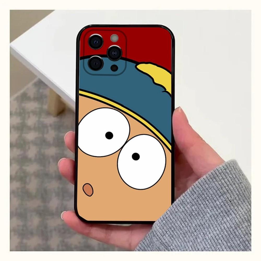 Cartoon Funny S-South-P-Park Phone Case For iPhone 16,15,14,13,12,11,Pro,X,XS,Max,XR,Plus,Mini Soft Black Cover