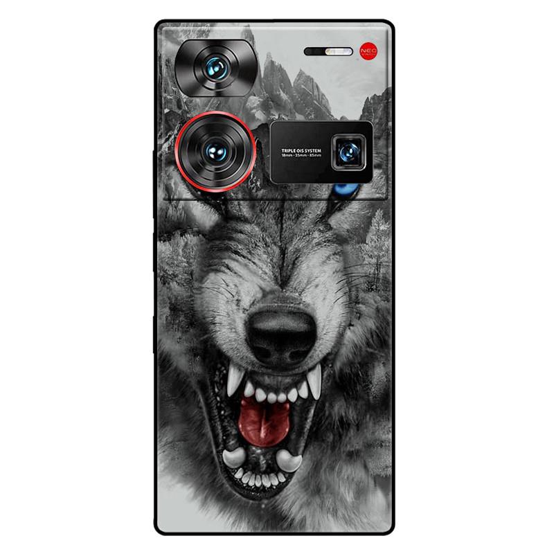 For ZTE Nubia Z60 Ultra 5G Case Silicon Fashion Space Wolf TPU Painted Coque Funda for Nubia Z60Ultra 5G NX721J Cover Protective