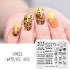 kads Nail Art Stamping Plates 63 Designs Nature Series Nail Template Stencil Plates for Nail Salon
