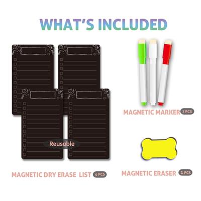 Magnetická tabule na lednici, magnetická tabule na vzkazy, magnetická tabule na poznámky, magnetická psací fólie na nákupní seznam potravin