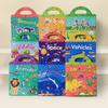 Reusable Children Sticker Books Cartoon Animal Multi Scene DIY Early Education Learning Cognition Puzzle Toys for Kids Gifts