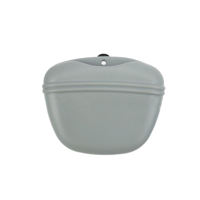 

Силиконовый мешочек для лакомств для тренировки питомцев - Поясная сумка для тренировки собак серый