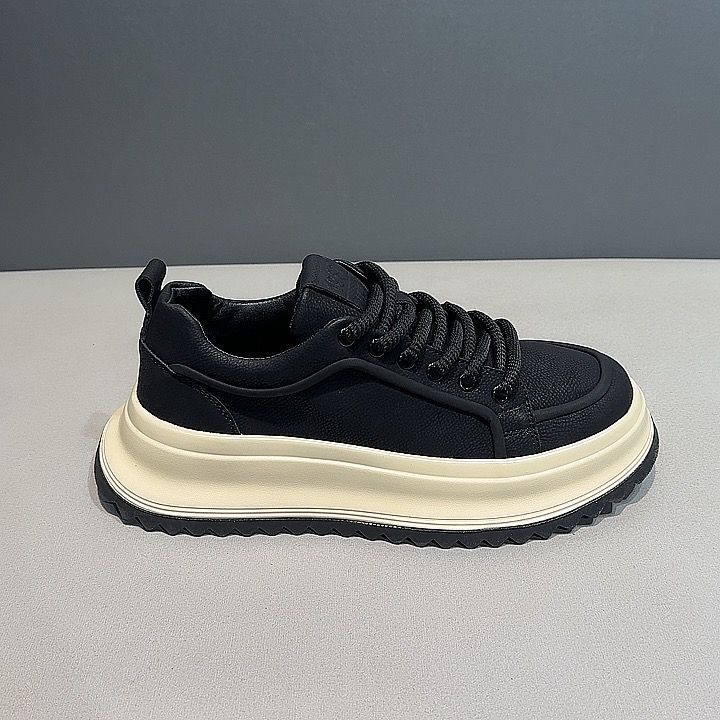 Herren Freizeit Plateau Schuhe Frühling Neue Mode Komfort Runde Spitze Weiche Sohle Klobige Sneaker Outdoor Trendig Vielseitige Sportschuhe