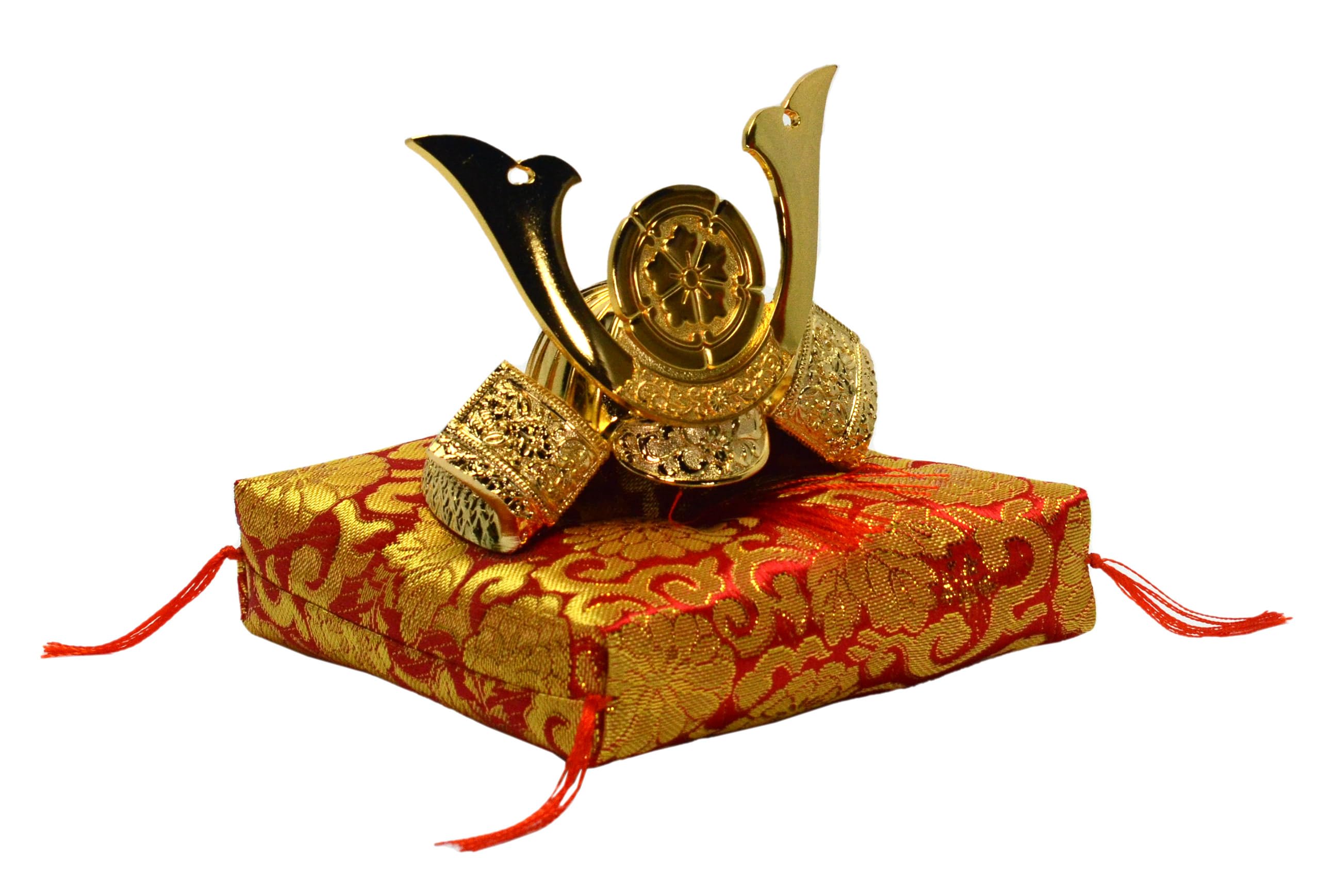 

Oda Nobunaga Mini Helmet Decoration 24KGP Mizutori s Golden Helmet золотий