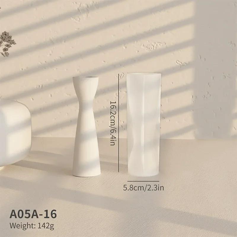 Neue Kerzenhalter Silikon Kerzenform DIY Kerzen Gipsbasis Ornament Kerzenherstellungsform für Heimdekoration Platzieren Sie Kerzen