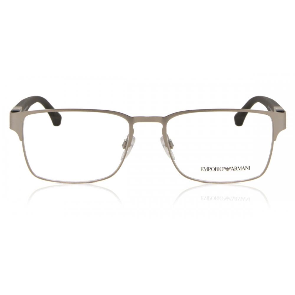 

Emporio Armani Ea1027 3045 Men Eyeglasses Matte Silver/55
