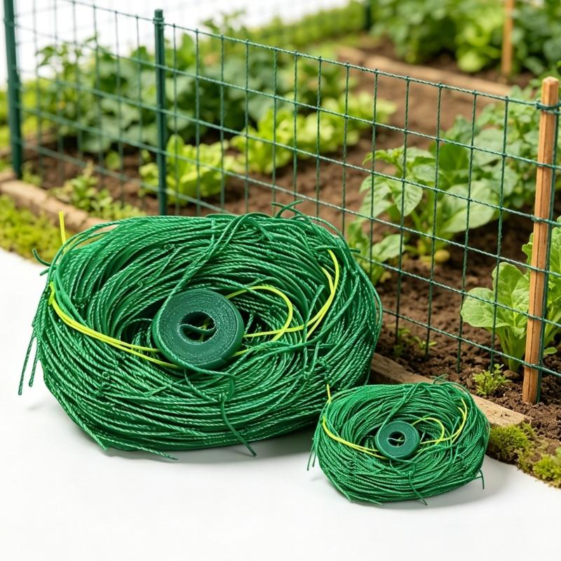 Home Growing Support Net for Cucumbers and Climbing Vegetables, Green Plastic Garden Net for Guided Daily Growth