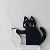 Creative Cat Refrigerator Magnet Cartoon Fridge Magnet Vase Decor Cat Hair Collector  Home Decor