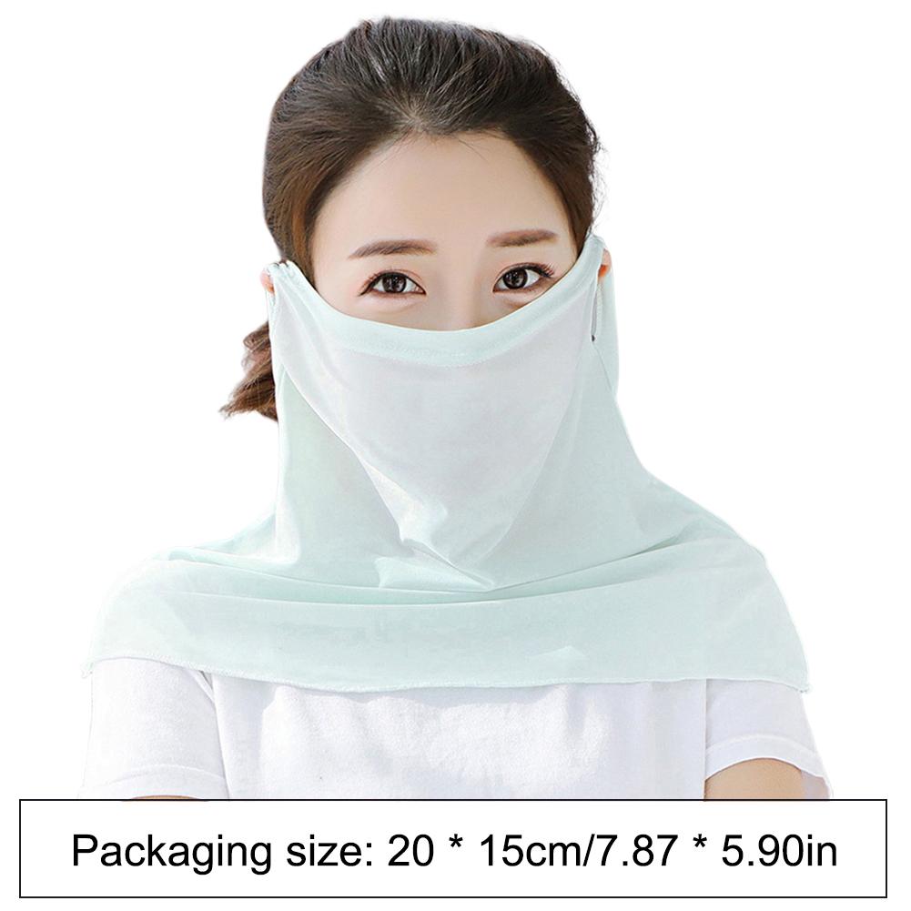 Ice Silk Full Face Sun Protection Mask Breathable Running Sports Masks Soft Adjustable Anti Ultraviolet Thin For Outdoor Golf