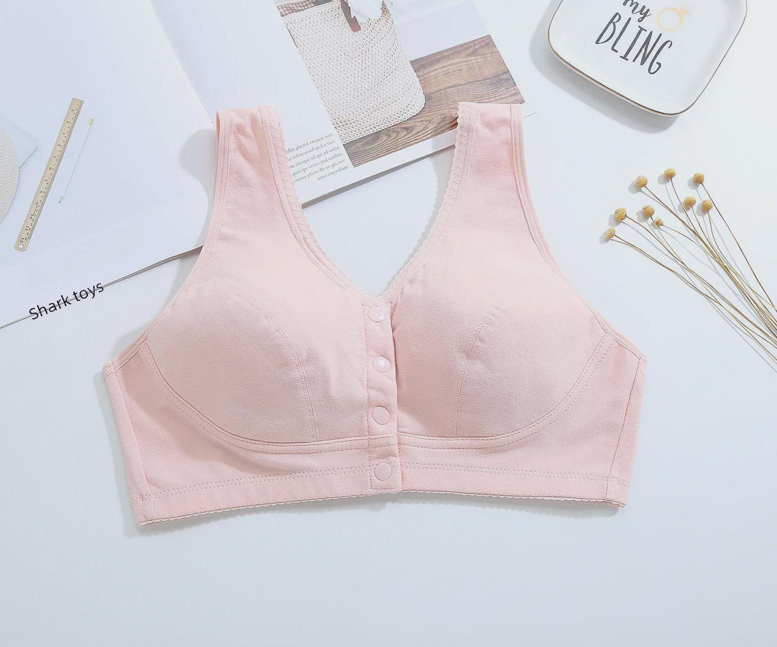 

«Удобный хлопковый бюстгальтер для кормления с пряжкой спереди: Без косточек, в стиле жилета, большого размера для людей среднего и пожилого возраста. 110C