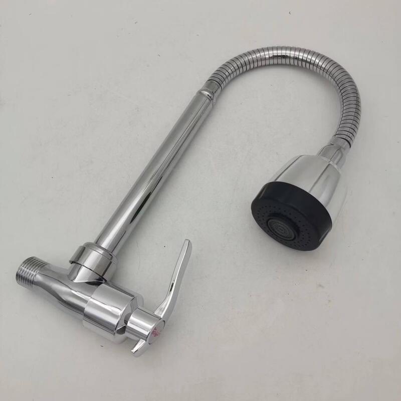 TLXT Kitchen Wall-Mounted Single Cold Swivel Faucet