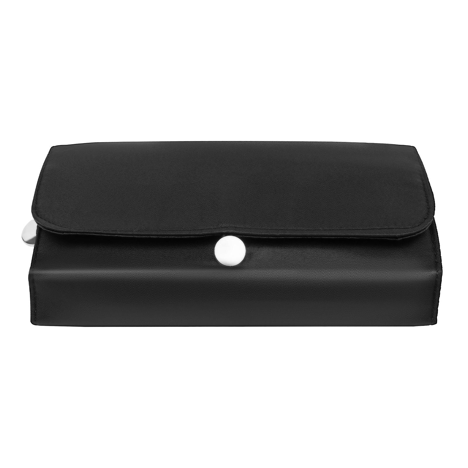 

Portable Makeup Storage Bag Large Capacity Travel Cosmetic Bag Brushes Holder Waterproof Toiletry Bag for Women Girls чёрный
