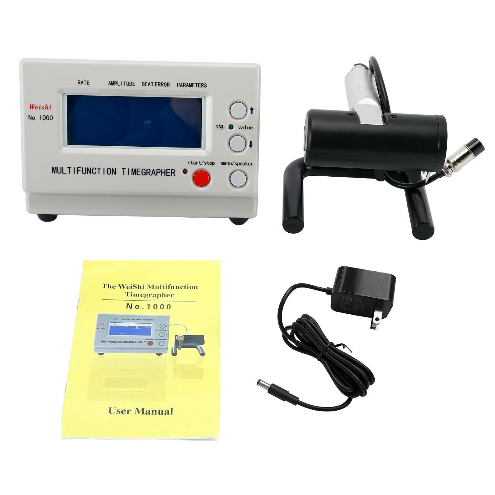 Weishi 1000 Gray Mechanical Watch Chronometer Tester and Daily Rate Meter 1000 US Standard