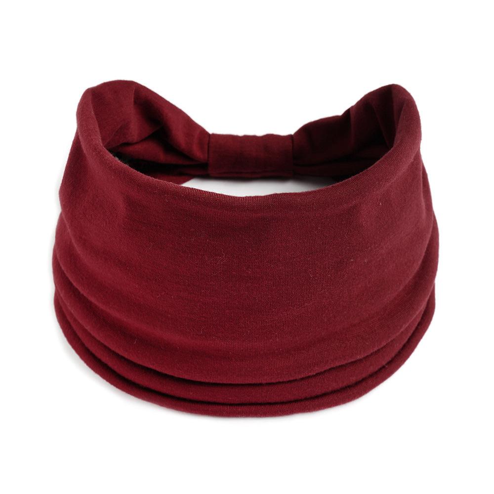 Wide Headbands for Women Stylish Head Wraps Boho Hairbands Sport Yoga Turban Cotton Non-Slip Bandana Hair Accessories