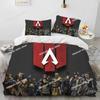 A-Apex Legends Game Gamer Cartoon Bedding Set Printed Bed Set With Pillowcase Bed Duvet Cover Soft Single Double Queen King Size