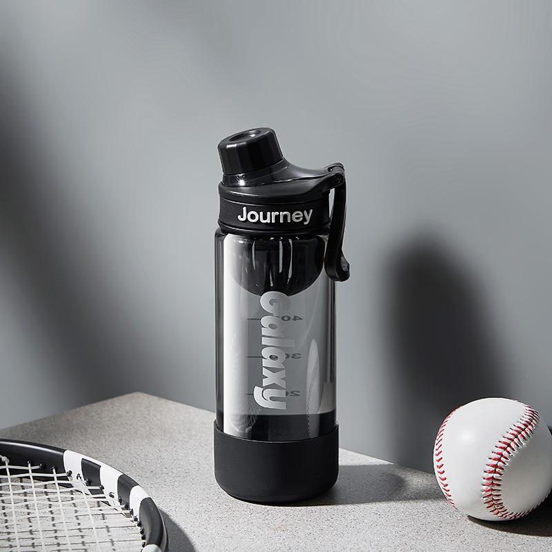 Simple Sport Water Bottle Car Cup Fitness Cup Shatterproof & Leakproof with Tea Filter Portable Plastic Cup