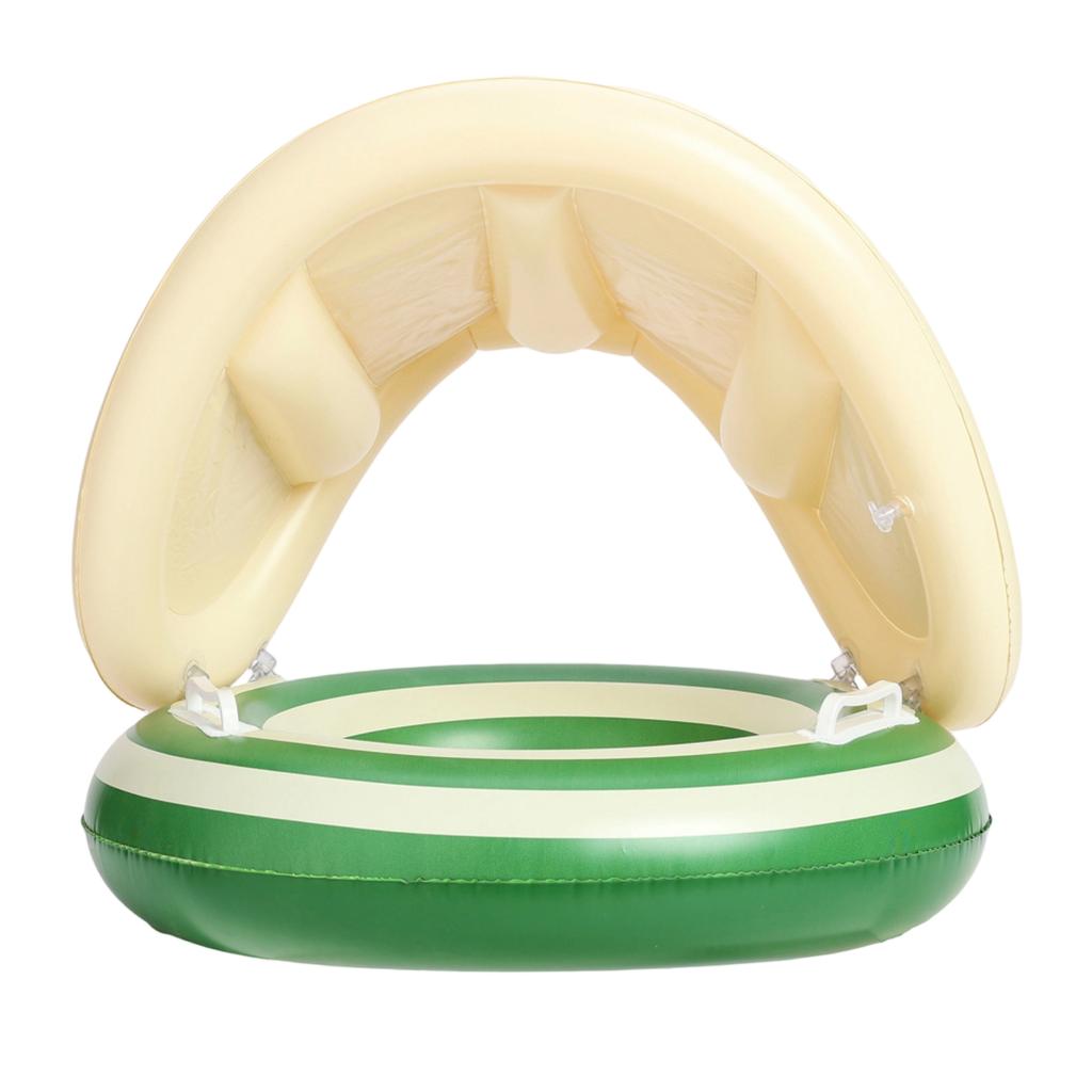 Inflatable Baby Swim Ring with Removable Sunshade Canopy Adjustable Design for Water Safety and Comfort Suitable for Pool and Beach Use