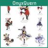 Genshin Impact Acrylic Stand Desktop Decor Eye-catching Anime Characters Featuring Kazuha Venti Klee Hutao Ganyu Paimon For Room Decor