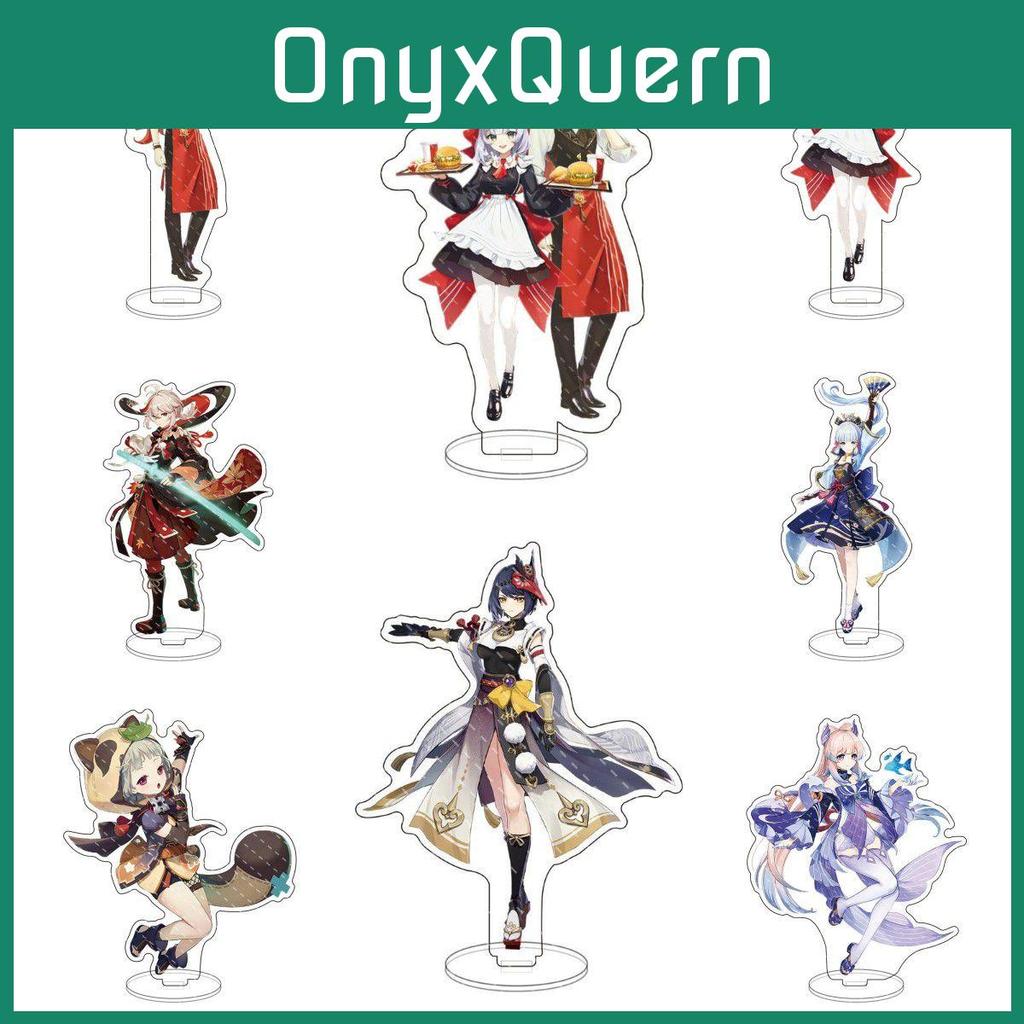Genshin Impact Acrylic Stand Desktop Decor Eye-catching Anime Characters Featuring Kazuha Venti Klee Hutao Ganyu Paimon For Room Decor