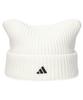 Adidas Cat Ear Knit Hat Cat Ear Winter CAT WATCH ACRYLIC WHITE [Cute Silhouette] Women's & Men's Warmth, Warm, Washable, Popular, Cute, 57-60cm