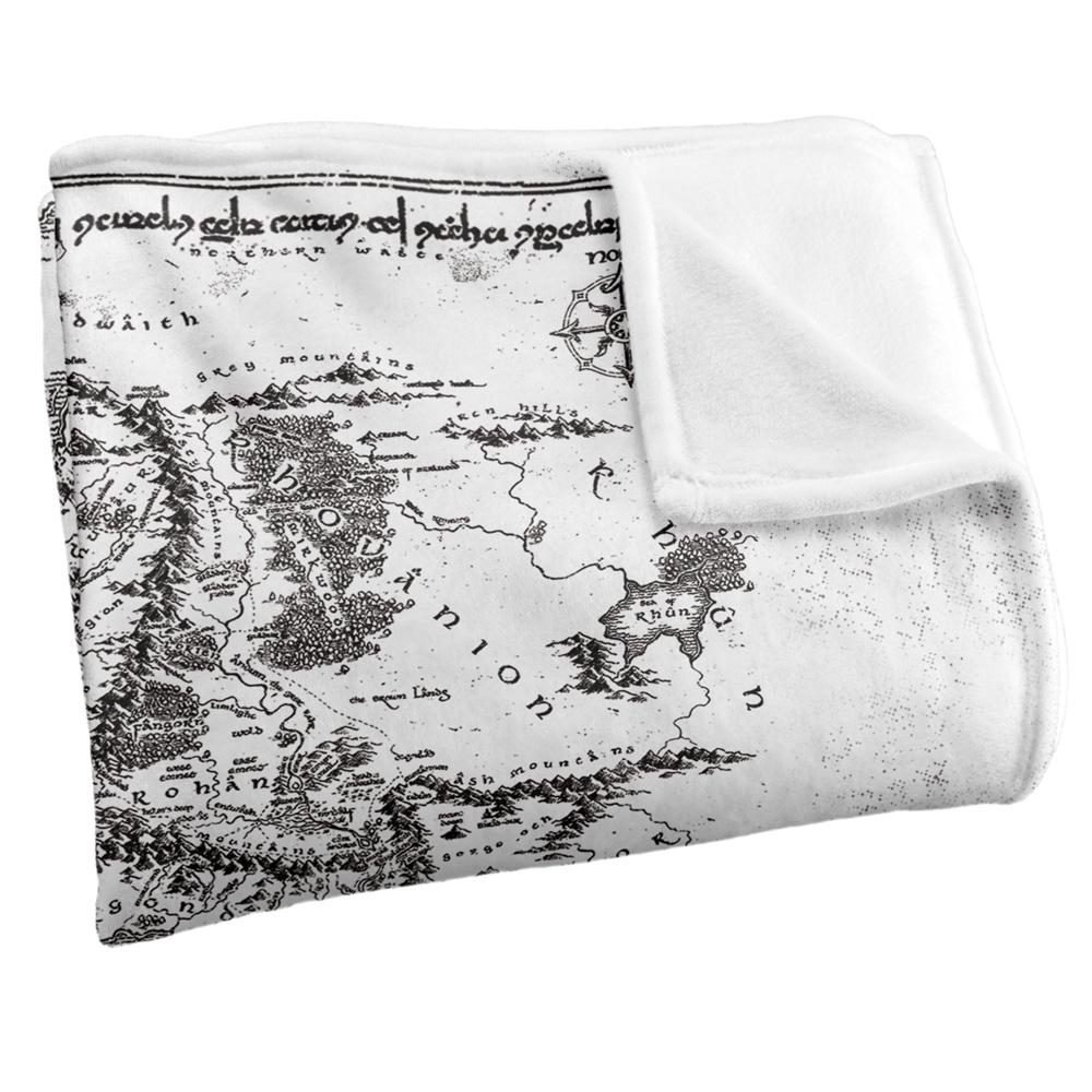 Lord Of The Rings World Map Blanket