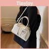 Solid Color Small Pu Boston Travel Bag Zipper Closure Daily Commutes Shopping