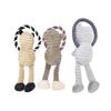 Pet Vocal Chewing Knot Rope Monkey Lion Elephant Plush Toys Dog Grinding Cleaning Cotton Rope Soft Not Hurt Teeth Pet Supplies