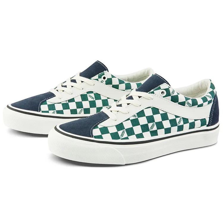 Vans Bold Ni Checkerboard Green / White (Unisex) Skate Shoes VN0A3WLP5E1