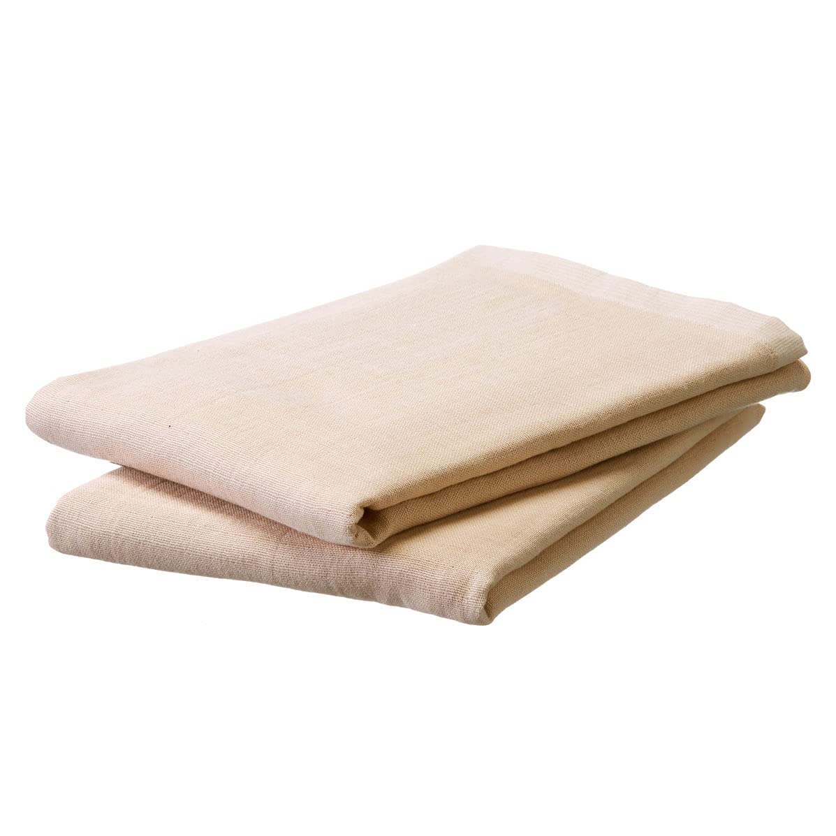 

Set of 2 Gauze Bath Towels, Single-Sided Gauze, Made in Japan, Senshu Towels (Approx. 60 x 120 cm), Beige
