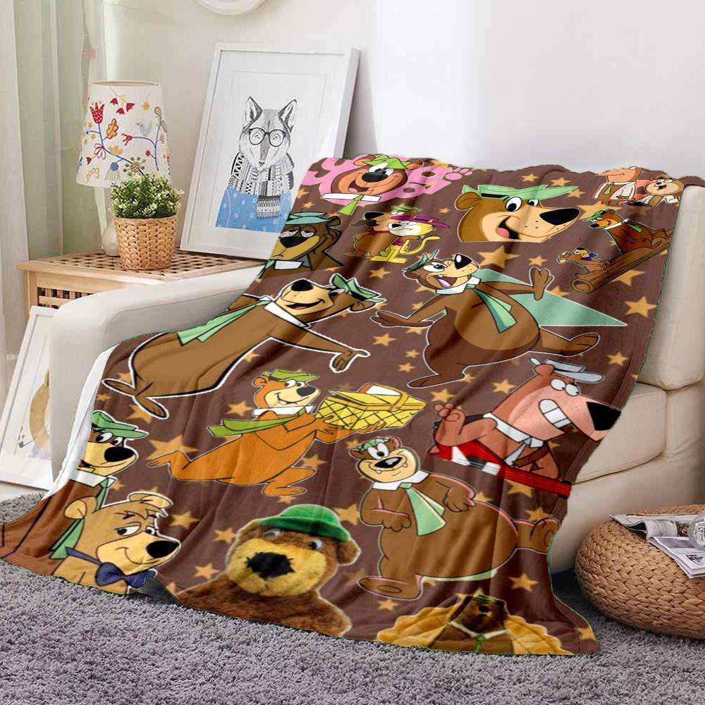 Bears Friends Flannel Blanket Throw Blanket Soft Warm Sofa Bed Camping Home Decor Unique Christmas Gift C9261111