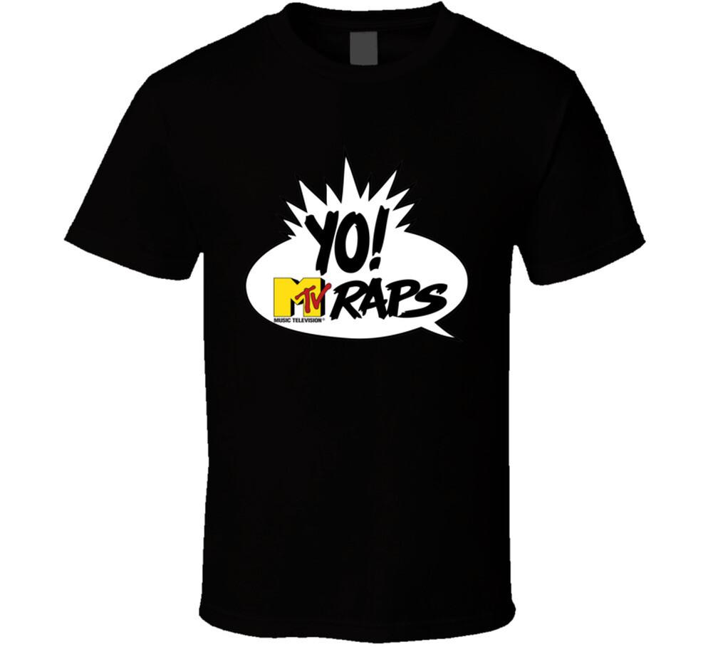 MTV Yo Raps Black T Shirt Mens Womens Tees Top M