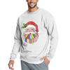 Christmas Print Loose Fit Round Neck Sweatshirt For Men
