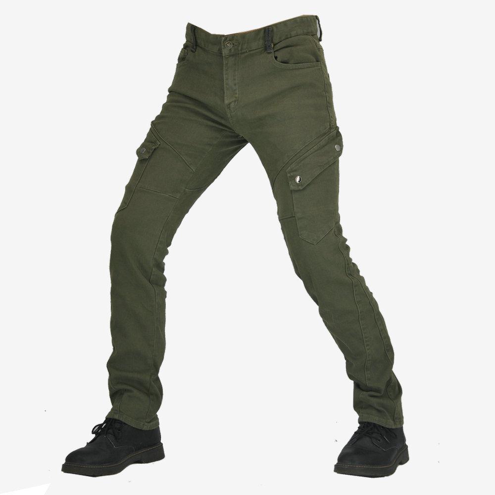 +Retro Slim Fit Pants Motorcycle Jeans Men's+Outdoor Motorcycle Pants Small Hem Anti Drop Cycling Pants