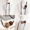 Flower Choker Necklace for Women Summer Outings Elegant Lace-up Flowe Choker Brown Flower Clavicle Chain Jewelry Gift