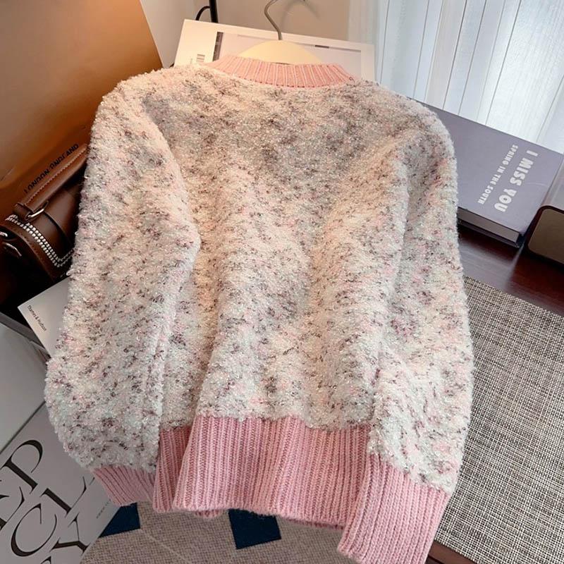 Sweaters Coat Cardigan for Women Autumn Winter Large Size Vintage Loose Long Sleeve Knit Cardigan Sweaters Jacket