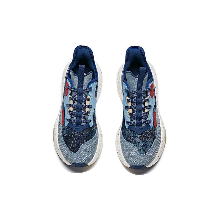 Anta Seria C37 Antypoślizgowe Amortyzujące Buty Skate Niskie Trampki Damskie Denim 922128081-8