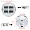 N Digital 52mm 85mm Car 4 In 1 Multifunction Gauge Fuel Level Oil Pressure Water Temp Meter Voltmeter with 8 Colors Backlight