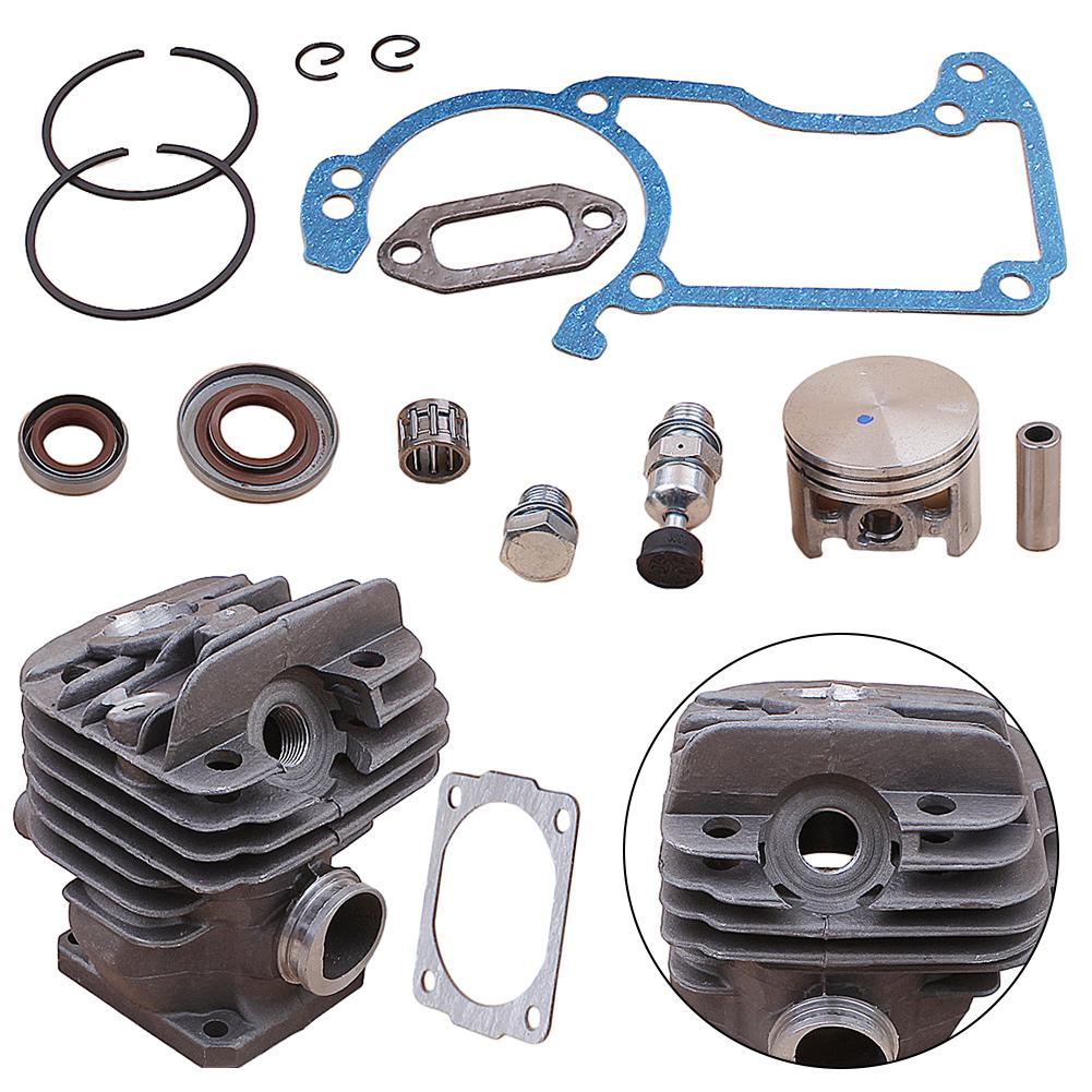 For Chainsaw Replacement As Shown Plated Cylinder Kit Replacement Cylinder Complete Accessory Set For MS260 Chainsaw