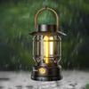 Outdoor Solar Camping Lantern IPX4 Waterproof USB Rechargeable LED Light Super Bright Lightweight Hiking Tent Hanging Emergency Lamp