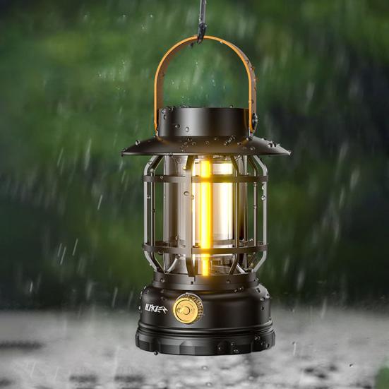 Outdoor Solar Camping Lantern IPX4 Waterproof USB Rechargeable LED Light Super Bright Lightweight Hiking Tent Hanging Emergency Lamp