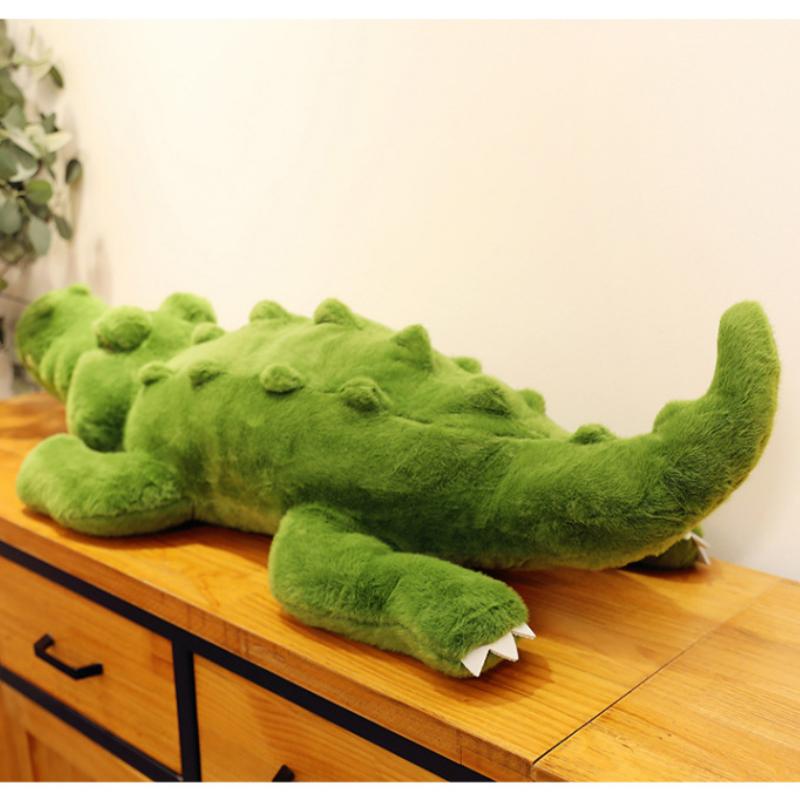 Yeni timsah peluş oyuncak/yastık, büyük boy peluş yastık, sevimli ve yumuşak, oturma odası dekorasyonu için uygundur