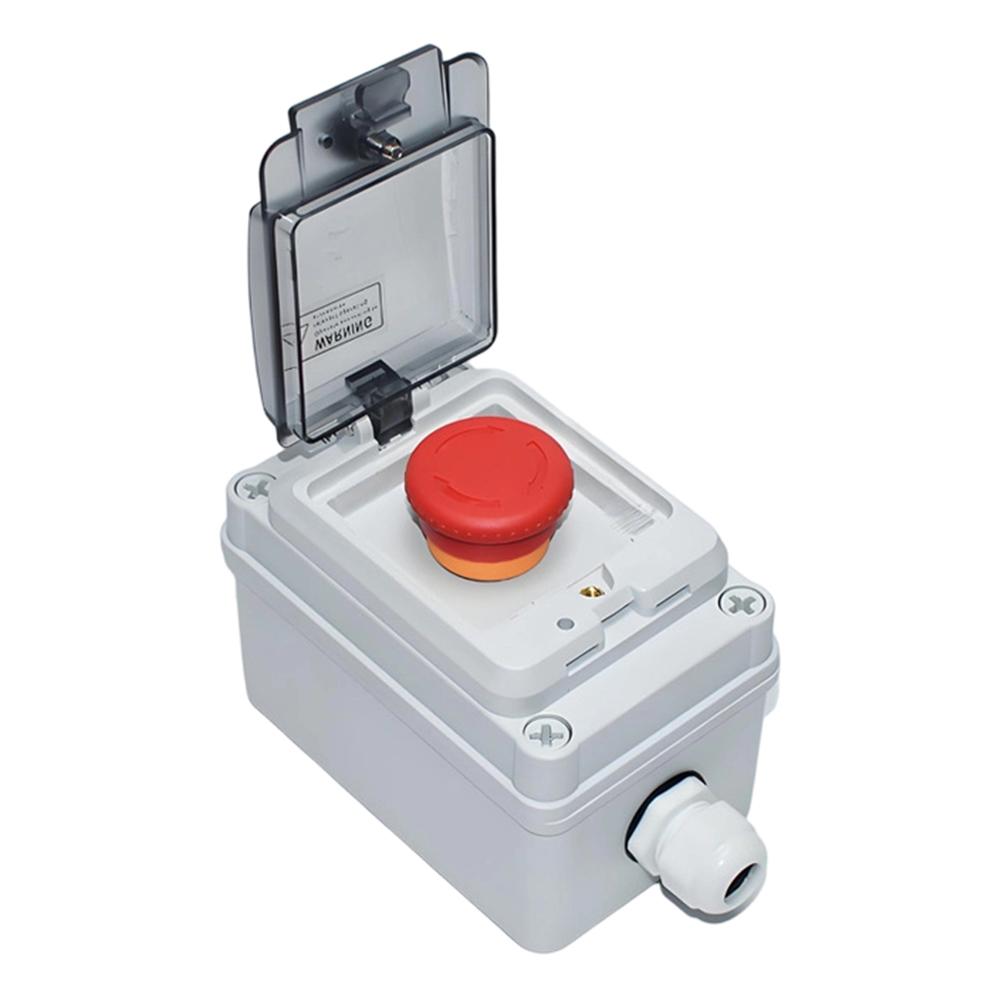 Industrial Control Panel Switch Enclosure with IP67 Protection Resists Moisture and Dust White ABS Body with Screw Terminals