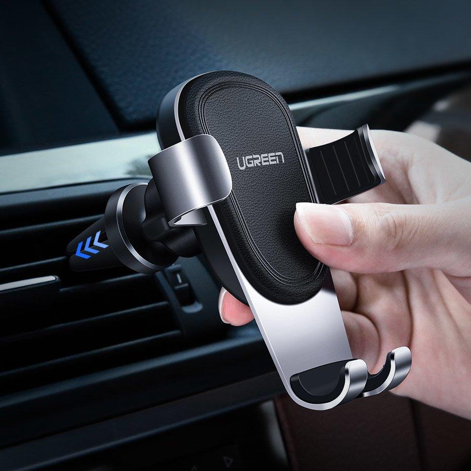 Ugreen Gravity-Activated Car Vent Phone Holder Gray - Model 50564